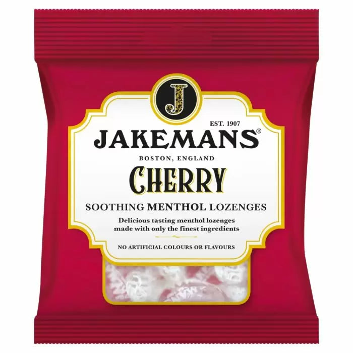 Jakemans Cherry Soothing Menthol Lozenges 73g