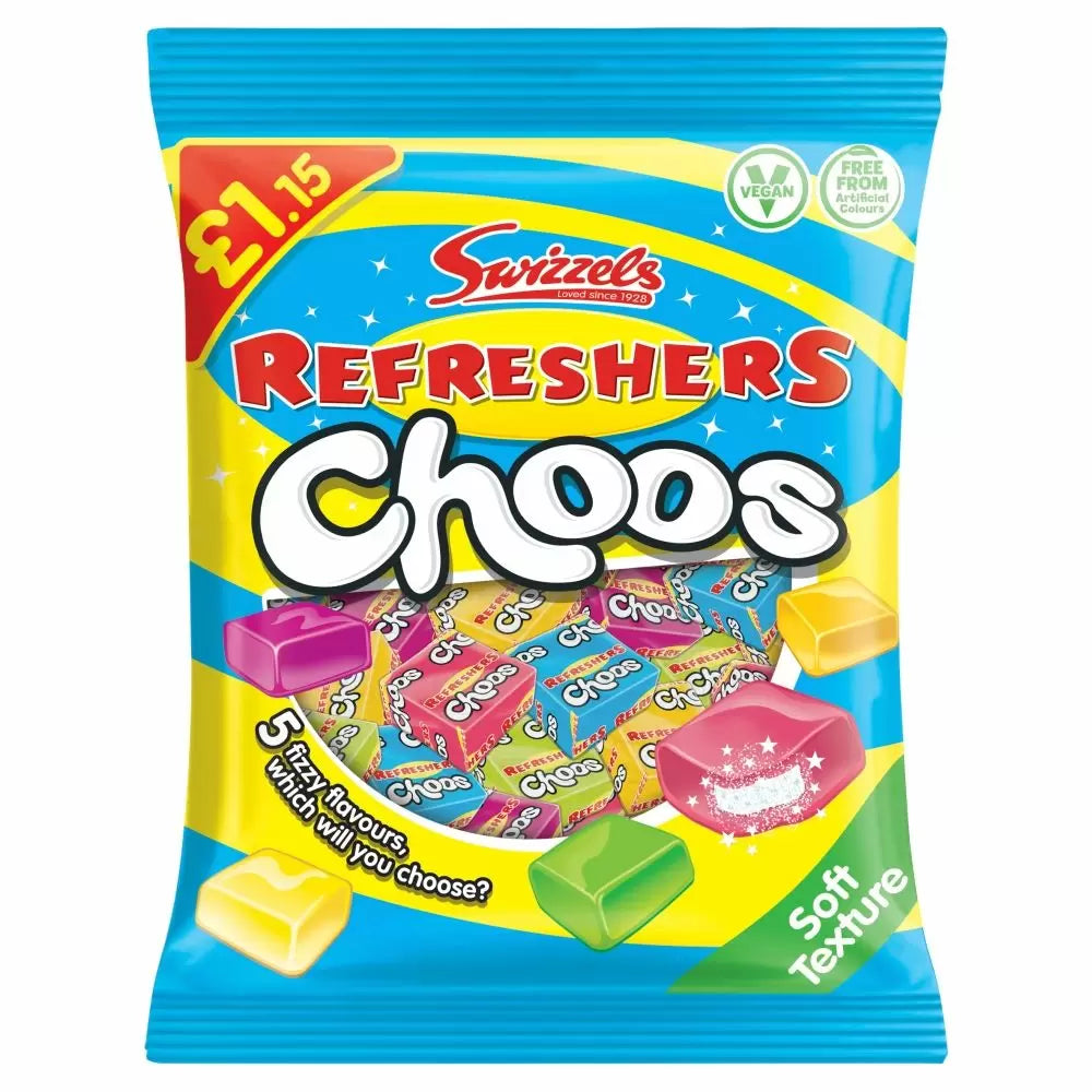 Swizzels Refreshers Choos Share Bags 135g