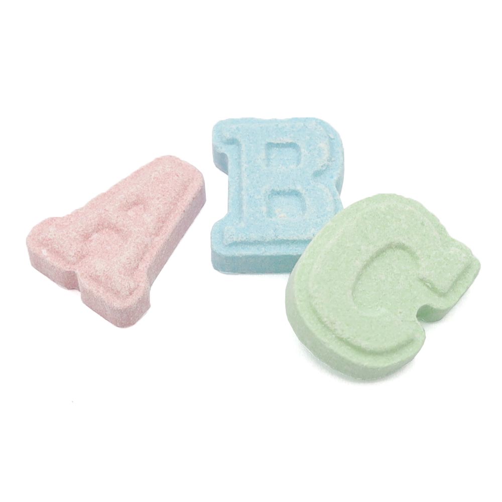 ABC Candy Letters Vegetarian Sweets, Colourful Alphabet Candy, 150g Bag or 450g Tub