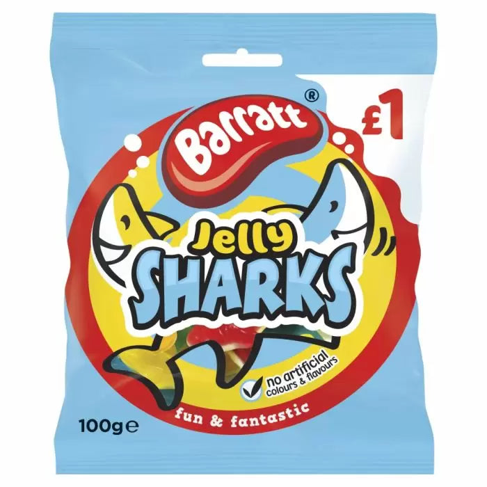 Barratt Fun & Fantastic Jelly Sharks 100g £1 PMP