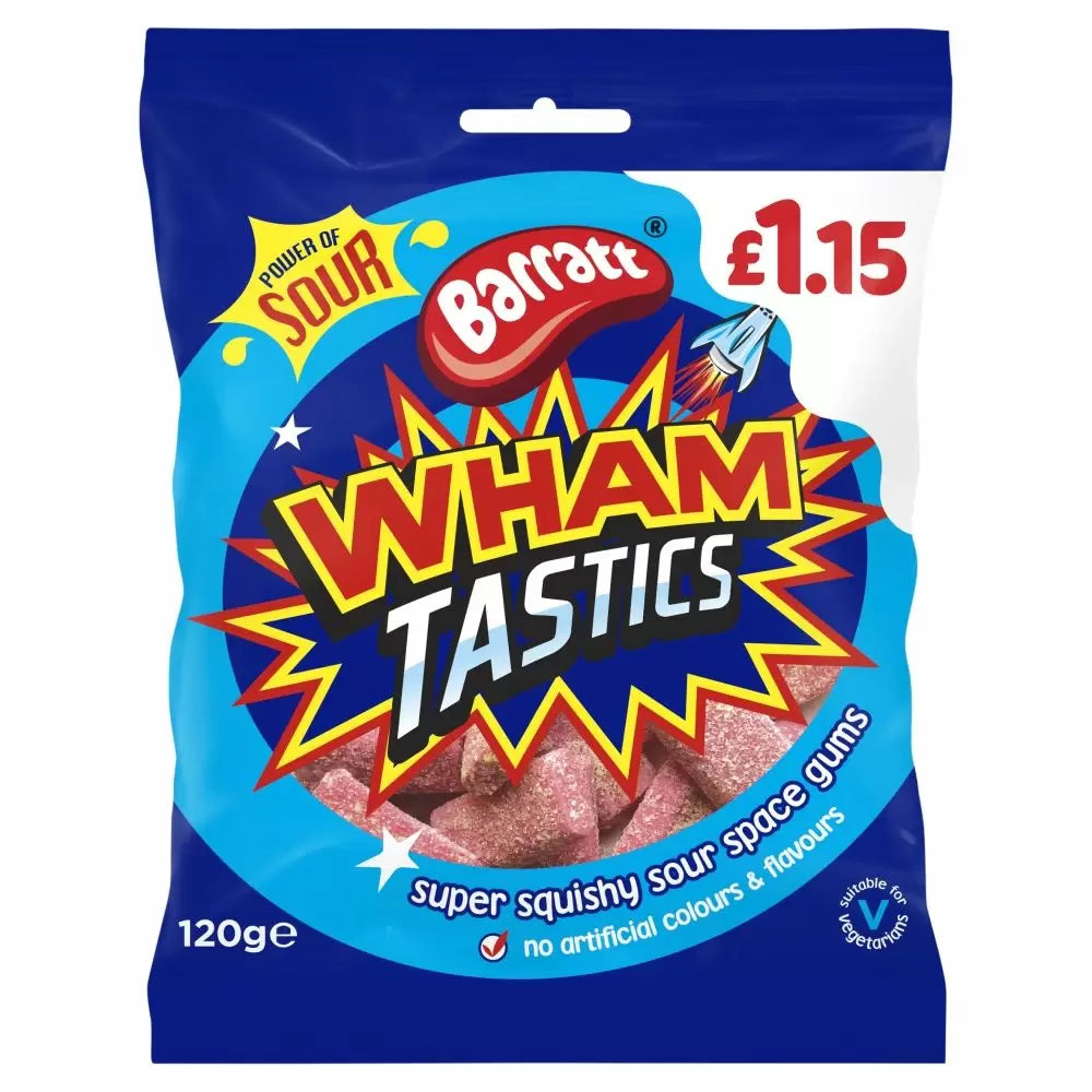 Barratt Wham Tastics 120g £1.15 PMP