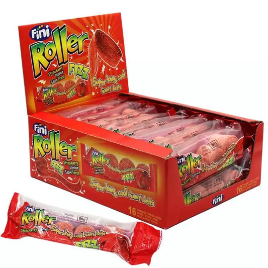 Fini Strawberry Roller Fizz 4 Pack 80g