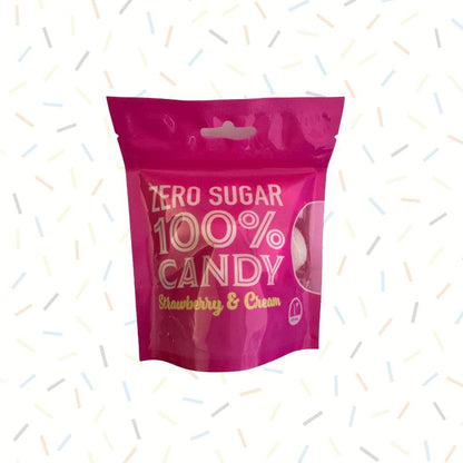Zero Sugar Free Strawberry & Cream 120g Candy Hard Boiled Sweets