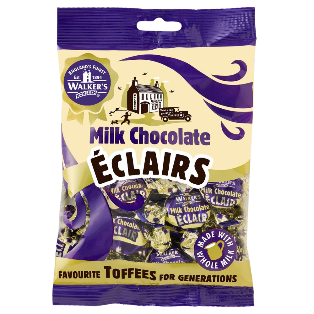 Walker's Nonsuch Milk Chocolate Eclairs 150g