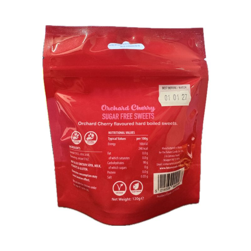 Zero Sugar Free Orchard Cherry 120g Candy Hard Boiled Sweets