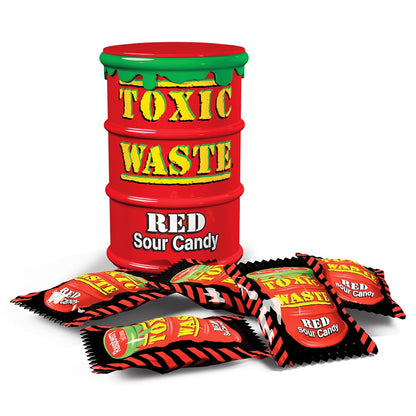 Toxic Waste Red Sour Candy Drum 42g