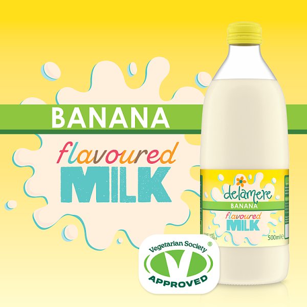 Delamere Banana Flavoured Milk 500ml