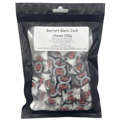Barratt Black Jack Chews 150g