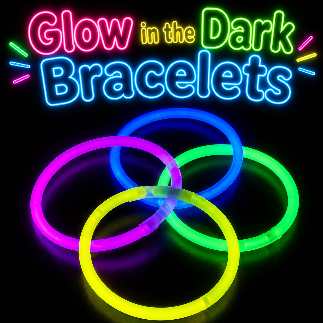 12pc Glow In the Dark Bracelet's