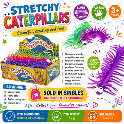 Stretchy Caterpillars Sensory Toy