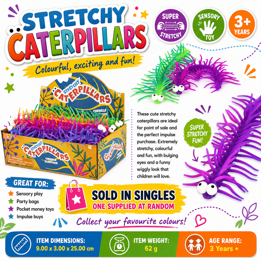 Stretchy Caterpillars Sensory Toy
