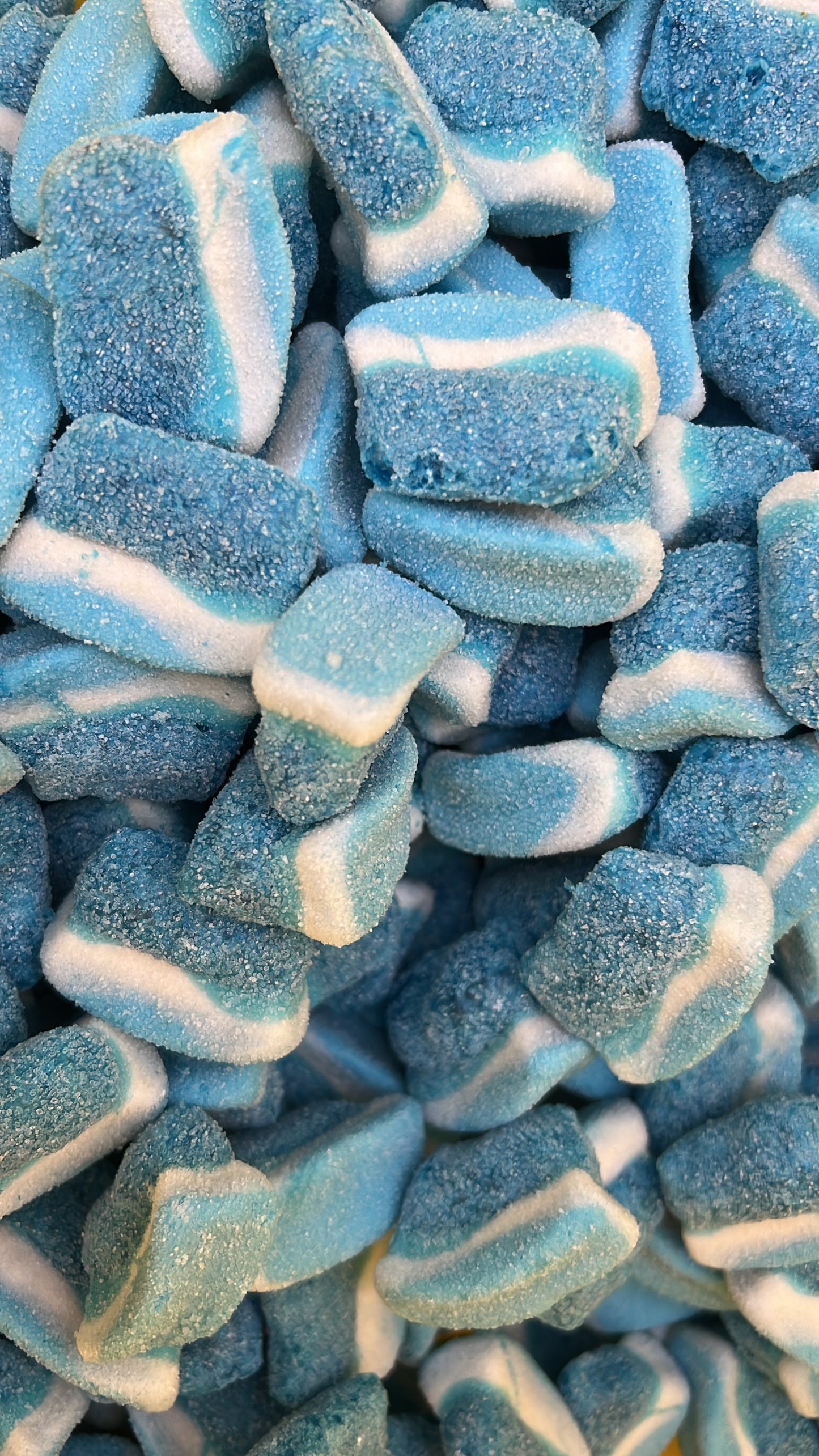 Freeze Dried Sour Blue Raspberry Slices 500g Bulk  Wholesale