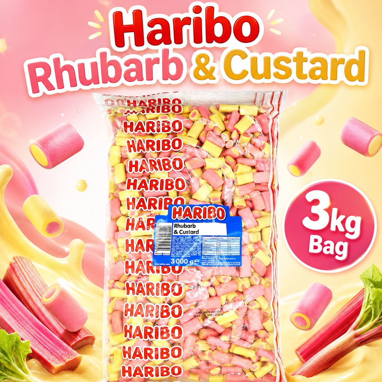 Haribo Rhubarb & Custard