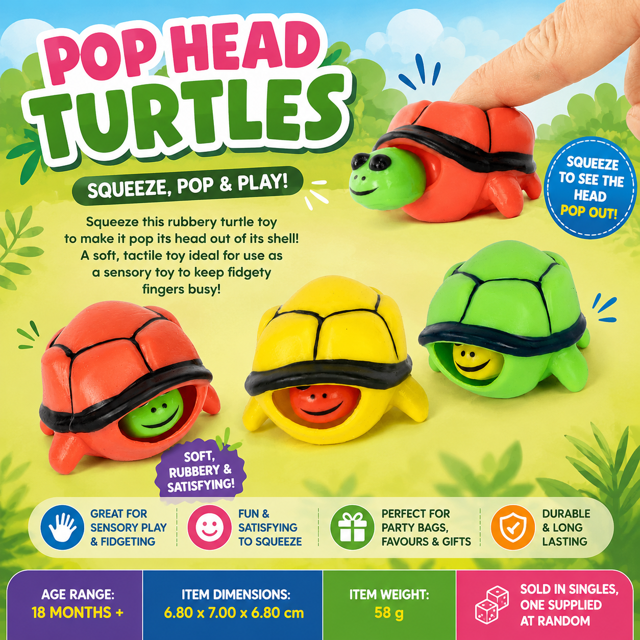 Pop Head Turtles