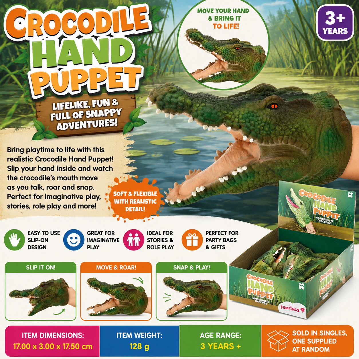 Crocodile Hand Puppet
