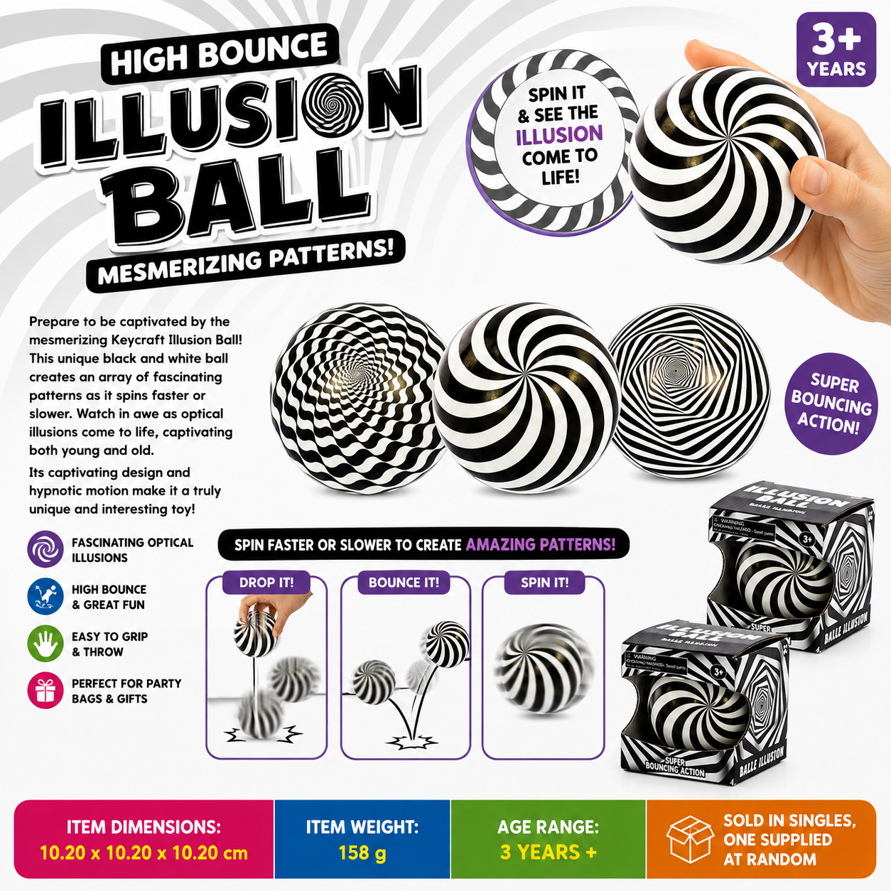 High Bounce Illusion Ball