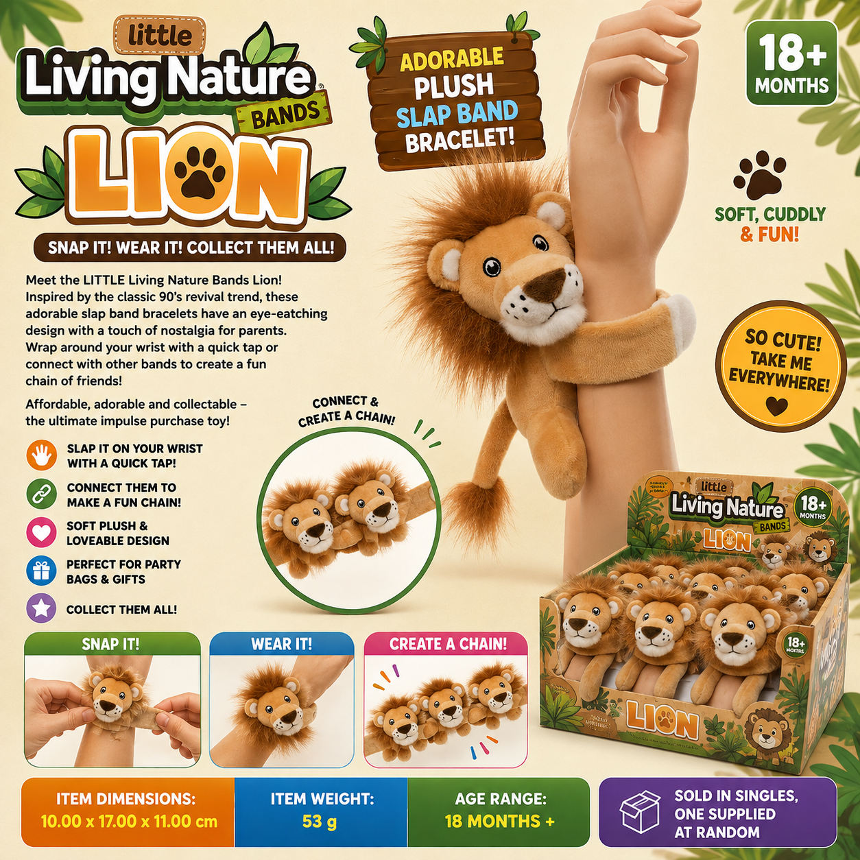 Little Living Nature Bands Lion