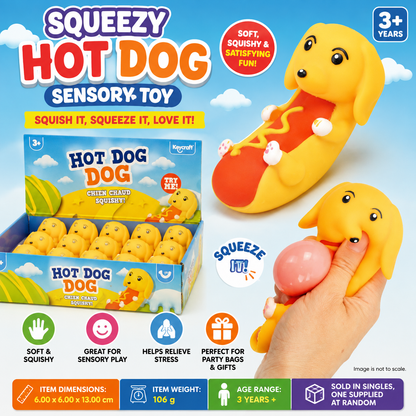 Squeezy Hot Dog Sensory Toy
