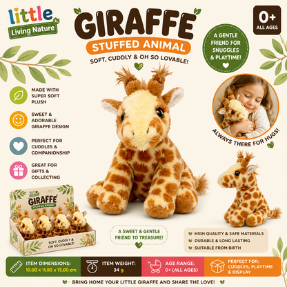 LITTLE Living Nature Giraffe Stuffed Animal