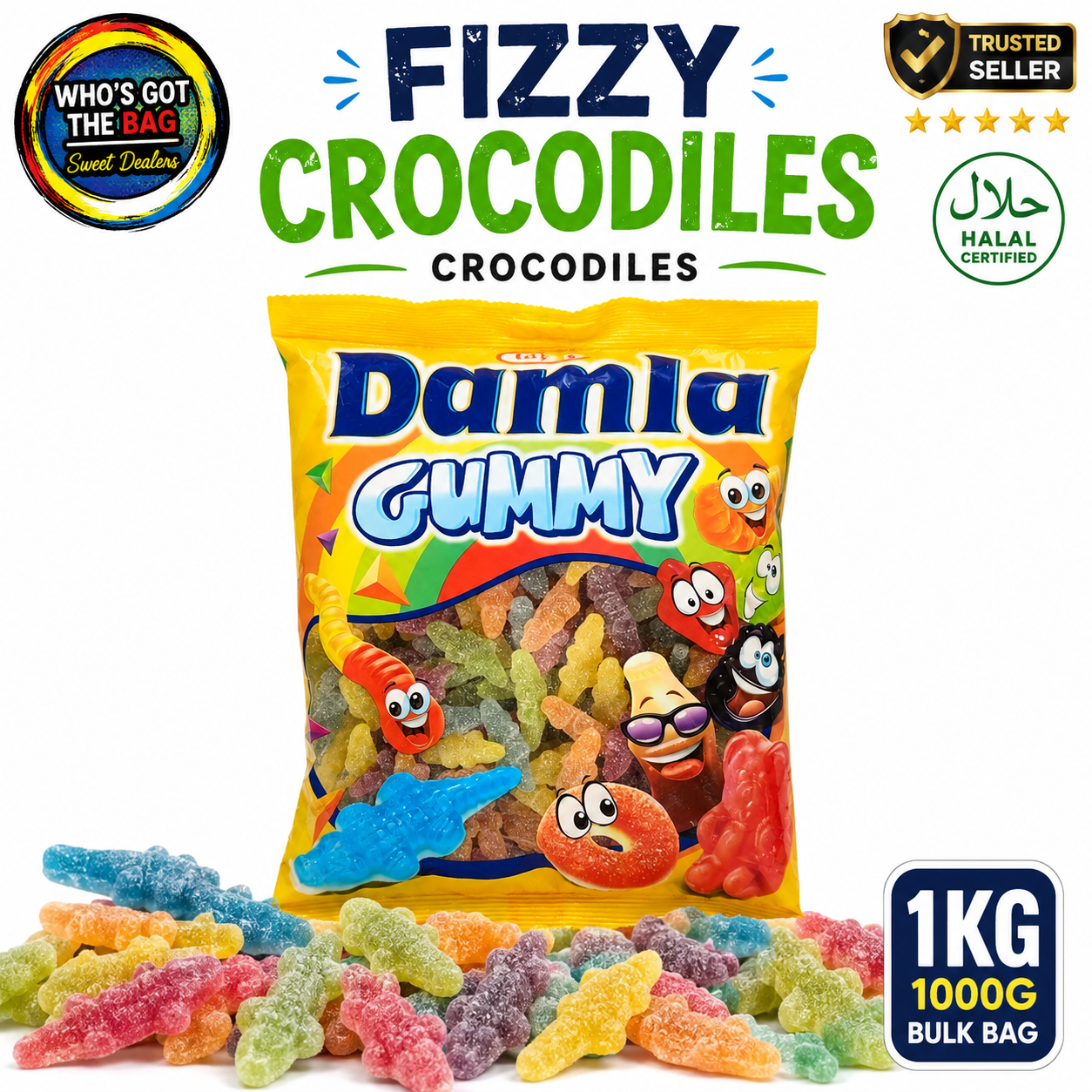 Fizzy Crocodiles 1KG