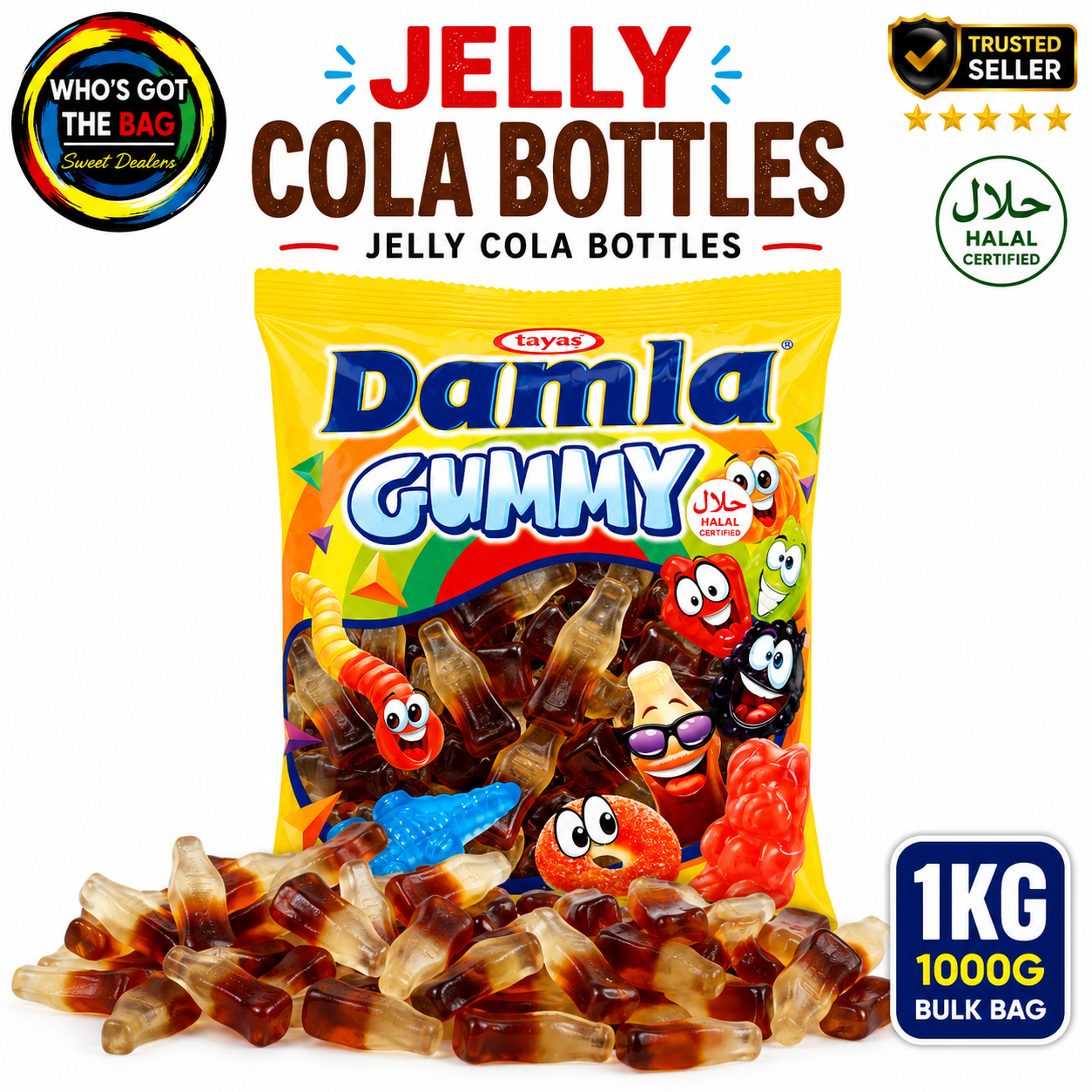 Jelly Cola Bottles 1KG