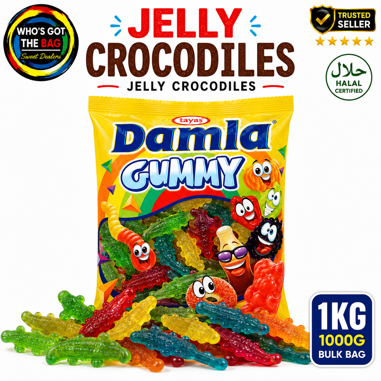 Jelly Crocodiles 1KG