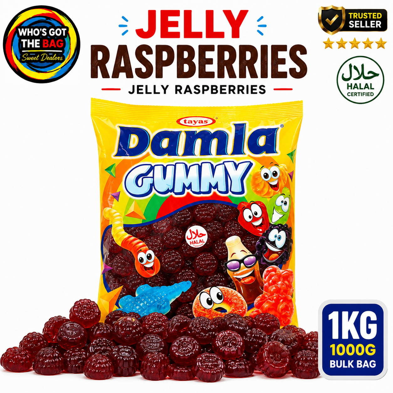 Jelly Raspberries 1KG