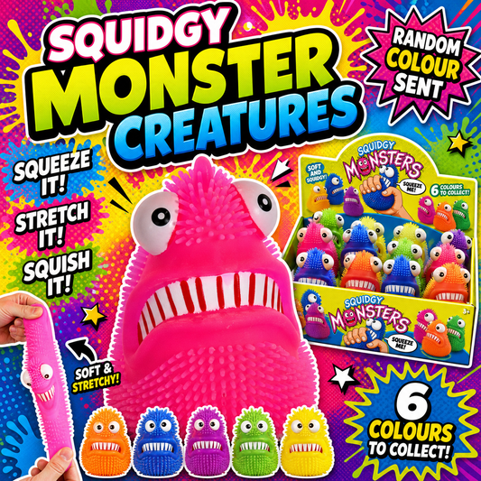 Squidgy Monster Creatures Random Colour Sent