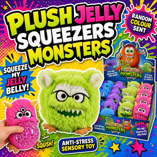 Plush Jelly Squeezers Monsters Random Colour Sent