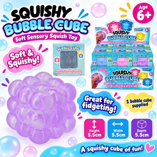 Squishy Bubble Cube Sensory Toy