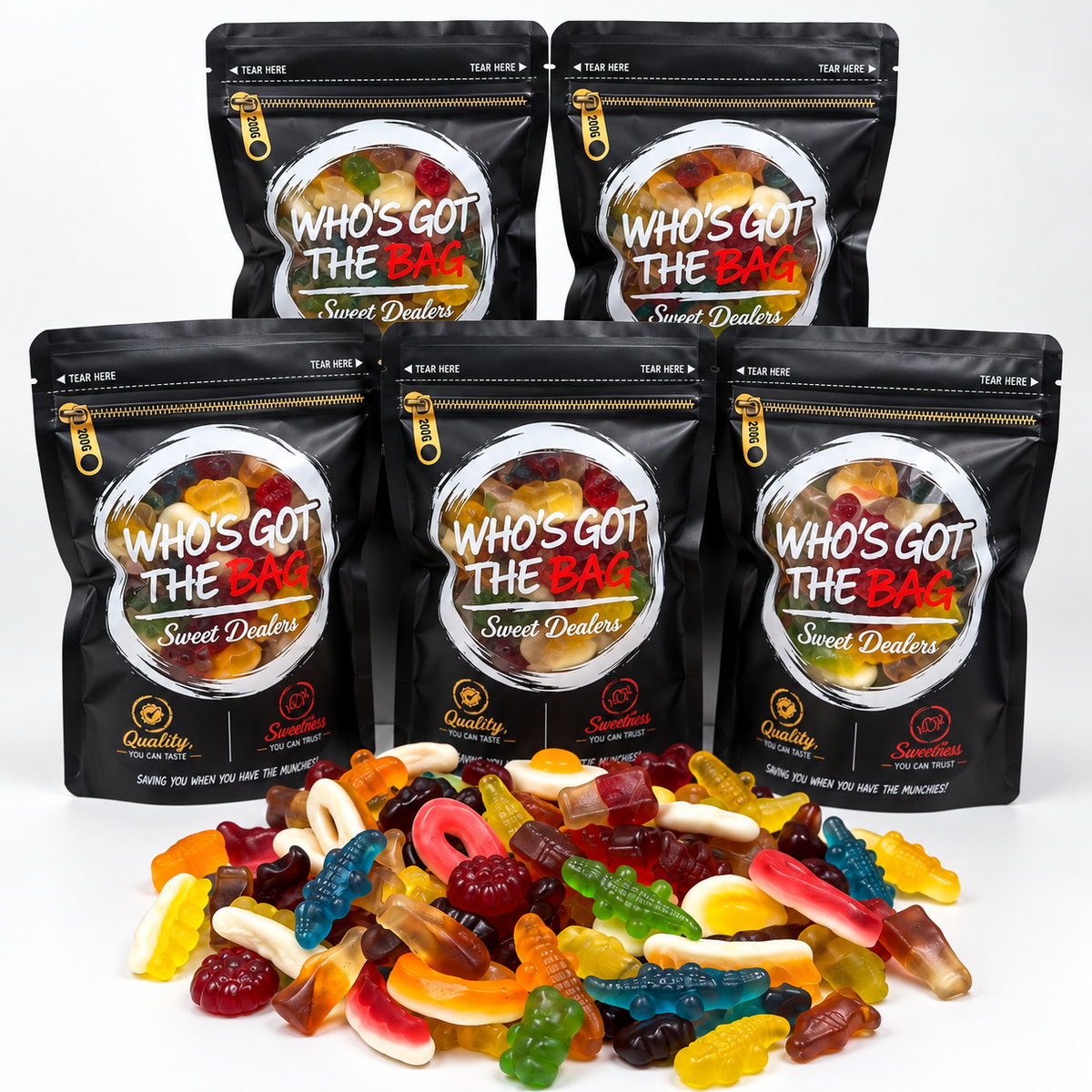 Mini Jelly Mix Party Bags 200g Individually Packed Sweet Bags