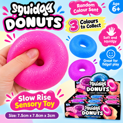 Squidgy Donuts Slow Rise Sensory Toy