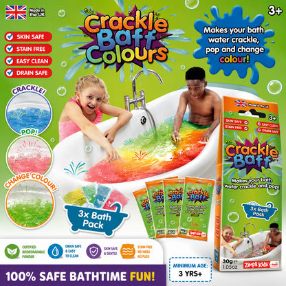 Crackle Baff Colours 30g 3 Pack