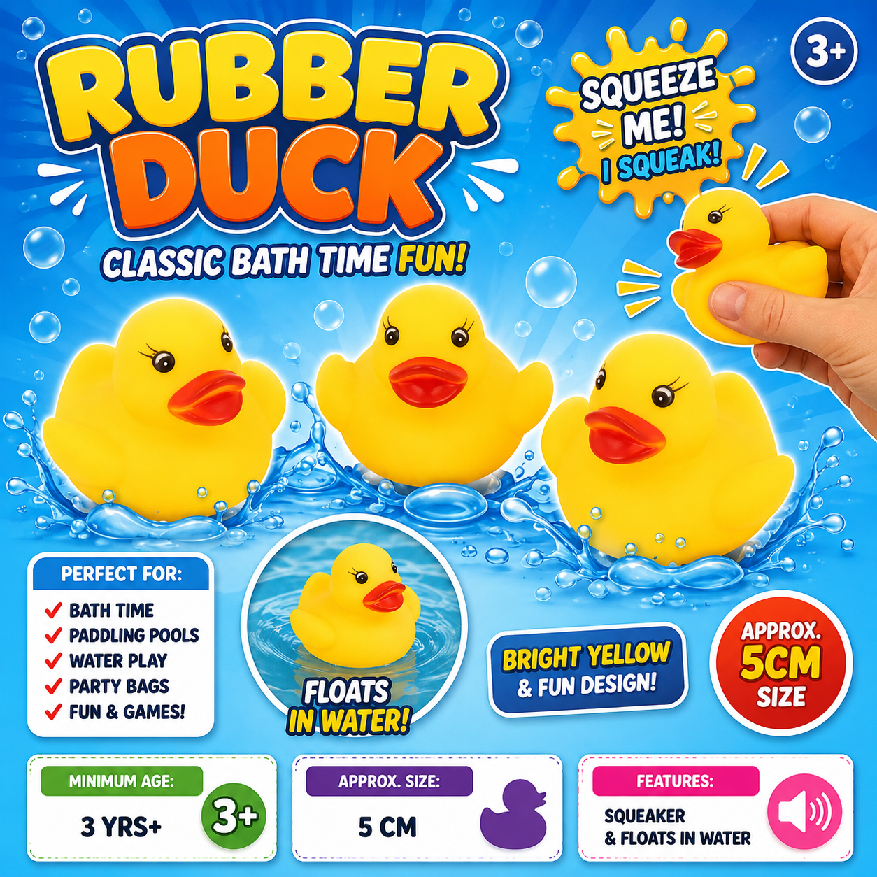 Yellow Rubber Duck 5cm