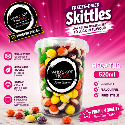 Freeze Dried Skittles Fruit Berries Freeze-Dried Cake & Ice Cream Topping