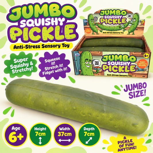 Jumbo Squishy Pickle Anti-Stress Sensory Toy