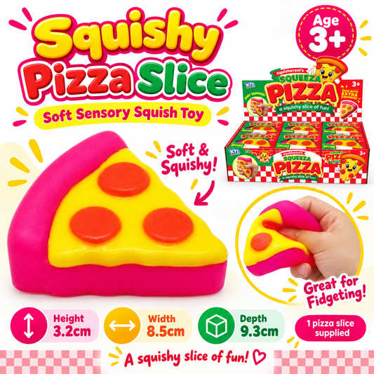 Squishy Pizza Slice Sensory Toy