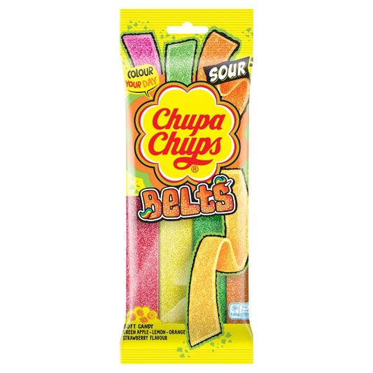 Chupa Chups Sour Mixed Belts Pack 90g