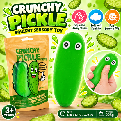 Crunchy Pickle Squishy Sensory Toy
