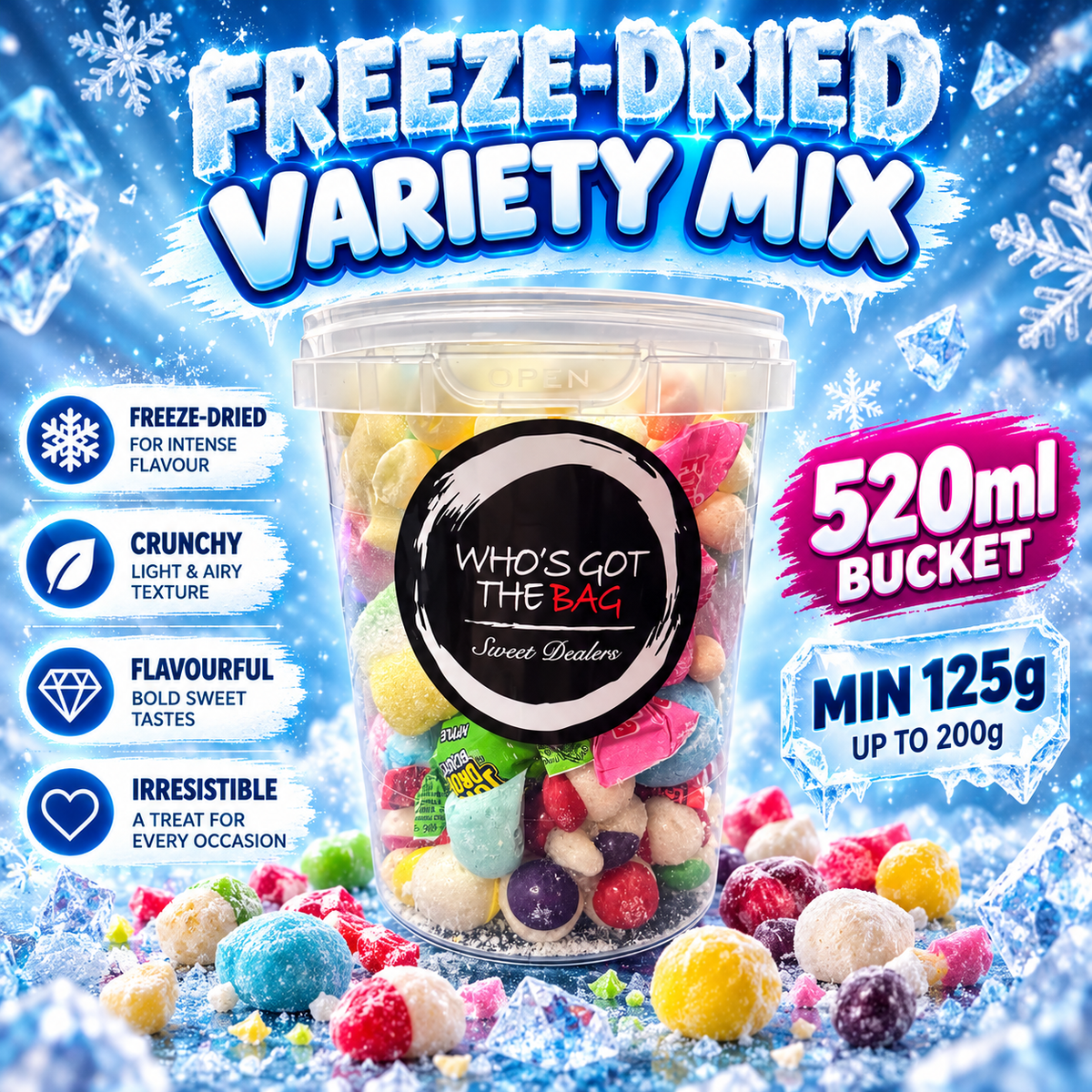 Freeze Dried Candy Selection UK Produced