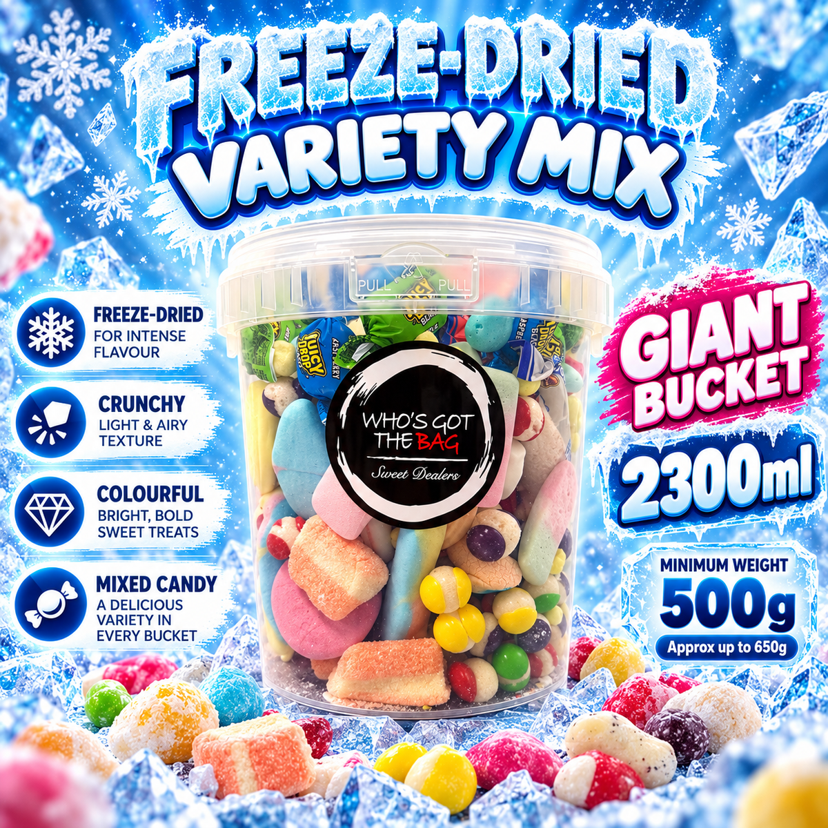 Freeze Dried Candy Selection UK Produced