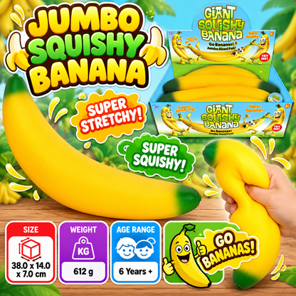 Jumbo Squishy Banana Sensory Toy