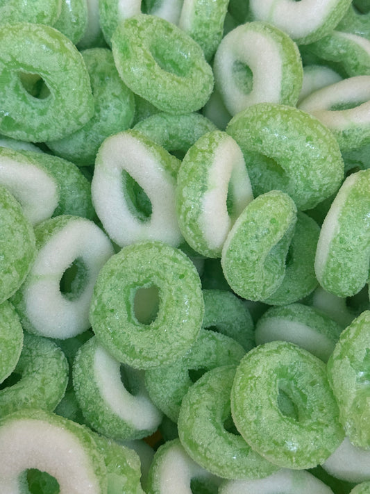 Freeze Dried Sour Apple Rings (6 Pieces )