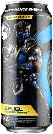 G FUEL - Mortal Kombat Ice Shatter (Blueberry Lemon Flavour) Zero Sugar Energy Drink - 16fl.oz