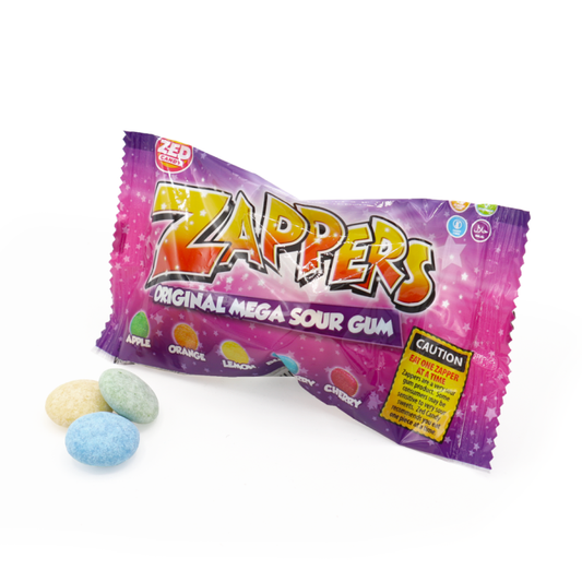 Zed Candy Zappers Original Mega Sour Gum 50g 50p