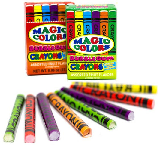 Magic Colours Bubblegum Crayons.