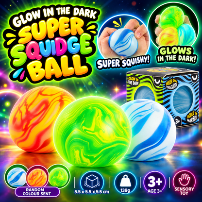 Glow in the Dark Super Sensory Squidge Ball