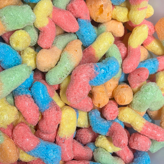 Zingy Neon Crunch Worms – Freeze-Dried Cake & Ice Cream Topping