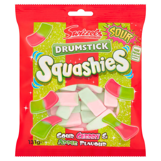 Swizzels Drumstick Squashies Sour Cherry & Apple Flavour Bag 120g