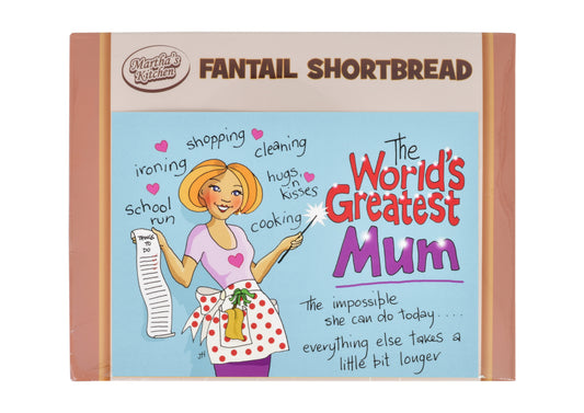 125g Fantail Shortbread "Mum" Postcard Gift Box